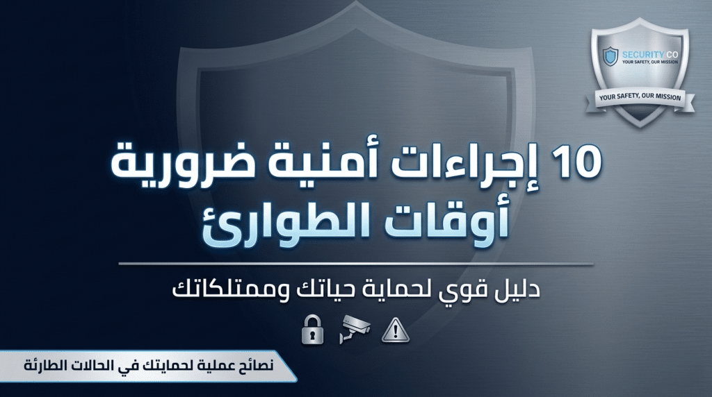 10 إجراءات أمنية ضرورية أوقات الطوارئ – دليل قوي لحماية حياتك وممتلكاتك