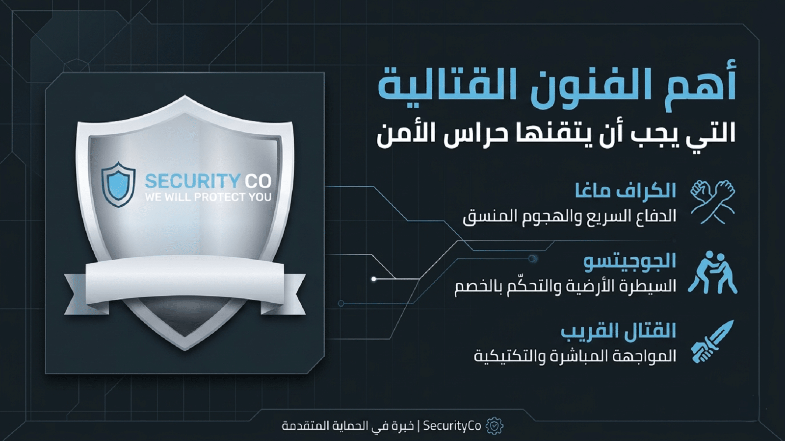 فنون قتالية مهمة لحراس الامن