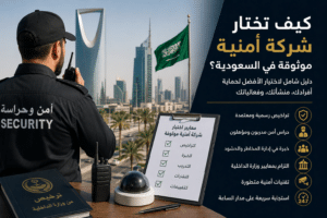 كيف تختار شركة أمنية موثوقة في السعودية؟