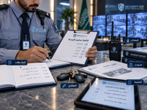 تسليم الوردية الأمنية